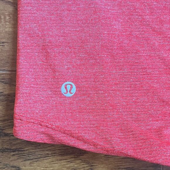 lululemon athletica Run Off-Route Tank Heathered True Red / True Red, PTP 17" - Picture 6 of 7